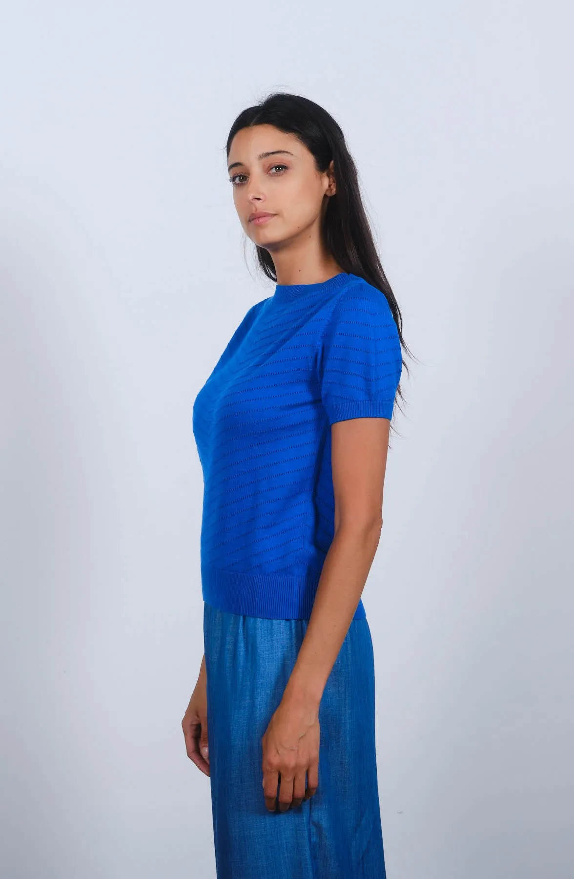 Boatneck in Princess Blue