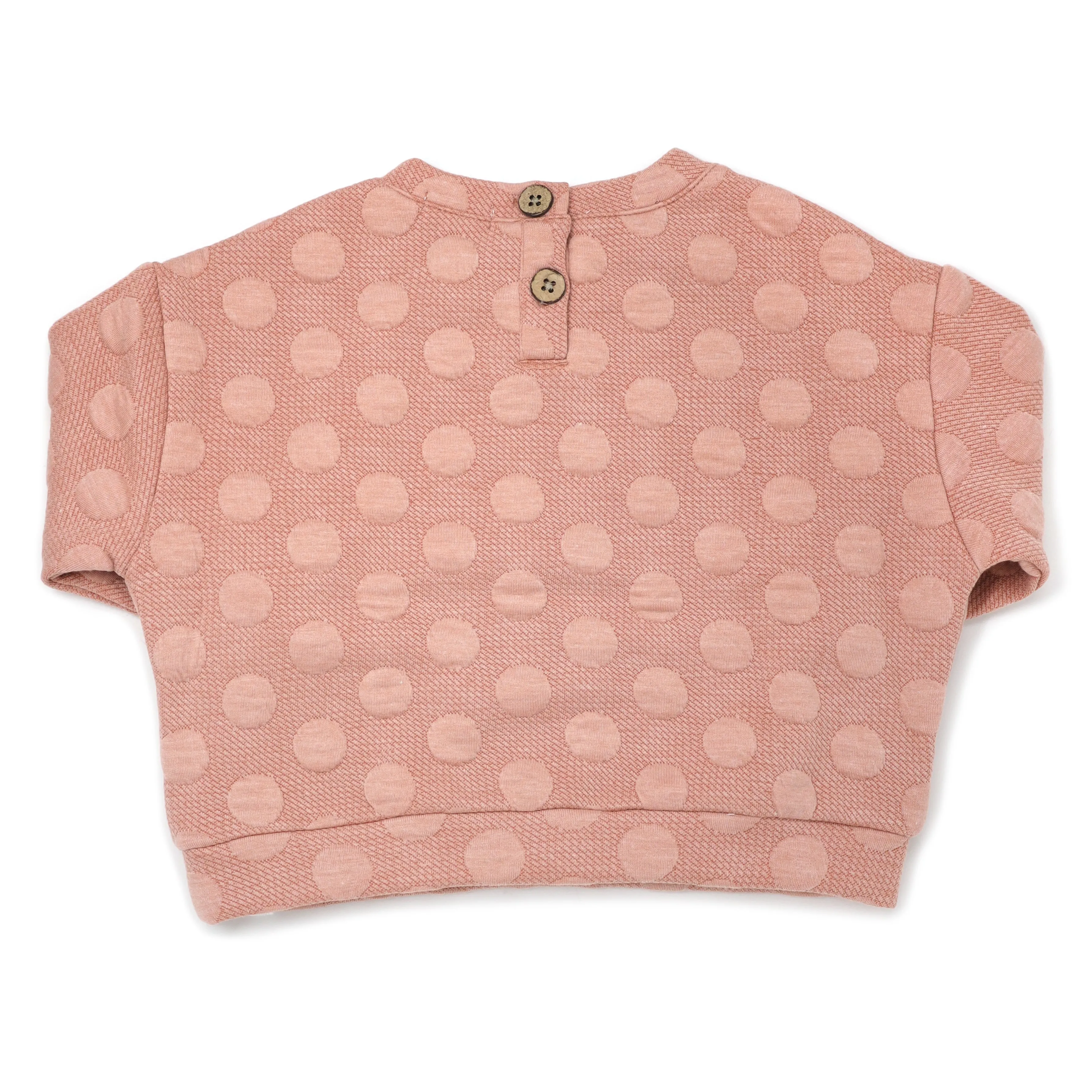 oh baby! Pucker Dot Slouch Sweatshirt - Vintage Pink