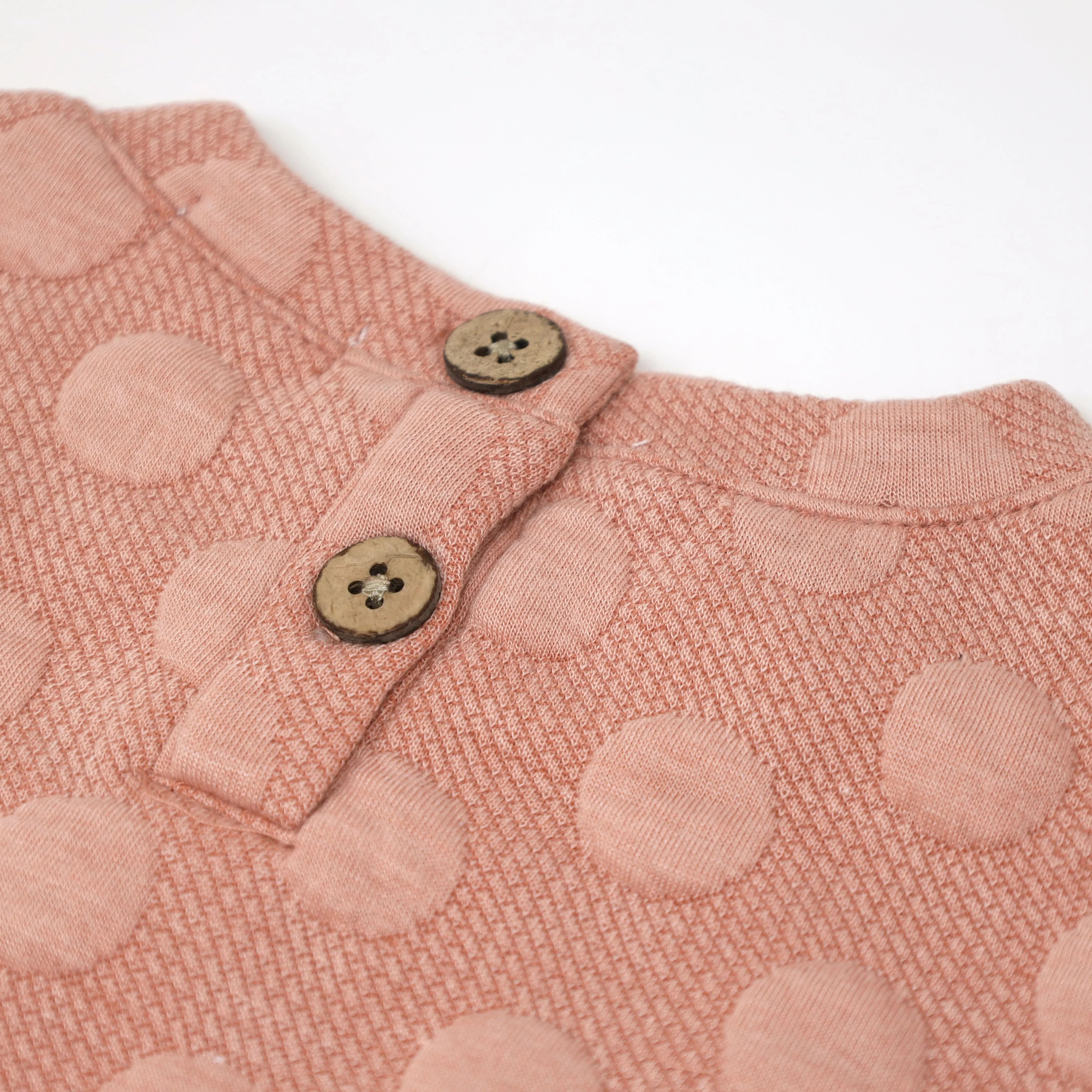 oh baby! Pucker Dot Slouch Sweatshirt - Vintage Pink